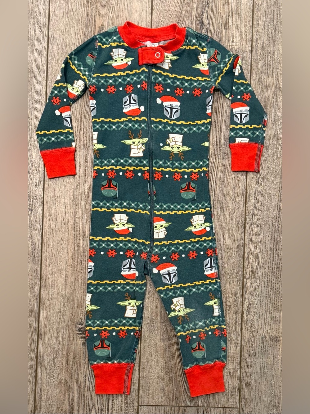 Hanna Andersson Star Wars Christmas Footie Pajamas Organic Cotton 18-24M